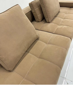Factory DirectHigh Resilience <b>Sponge</b> Modern Fabric Sectional <b>Sofa</b> Three Seat Tufted Design Straight Arm Living Room Furniture - Product Image 5