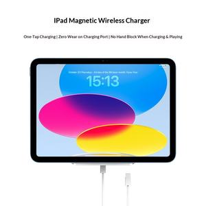 <span class=keywords><strong>Cargador</strong></span> Magnético USB-C de 27W para Tablet <span class=keywords><strong>iPad</strong></span> 10/11 Generación A16, Cable de Carga Inalámbrico Modelo Q2514 - Product Image 3
