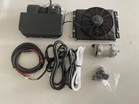 AC Kit Mobil Listrik 24V untuk Motorhome/Truk, AC DC di Bawah Dasbor, AC 12V di Bawah Dasbor