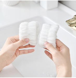Vente en gros de bandeau et bracelet de spa bandeau de lavage du visage bandeau de maquillage et de soins de <span class=keywords><strong>la</strong></span> peau bandeaux de poignet pour le lavage du visage - Product Image 5