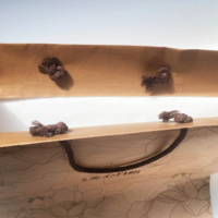 Bolsa de Papel para Alimentos con Impresión Personalizada de Alta Calidad, Bolsa de Papel con Asa de Cuerda para Joyas, Relojes, Collares, Pasteles, Navidad