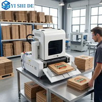 Printer kertas inkjet portabel satu arah baru, printer digital kotak pizza desktop untuk usaha kecil, printer digital gelas kertas