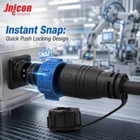 OEM ODM M25 3+8 Pin Hybrid Wasserdichter Steckverbinder 30A+5A 300V+60V Push-Lock IP67 Jnicon für Solar