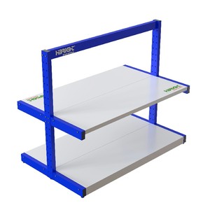 Estante de Almacenamiento de Metal Resistente de Doble Cara Ajustable para Supermercado, de Alta Calidad - Product Image 5