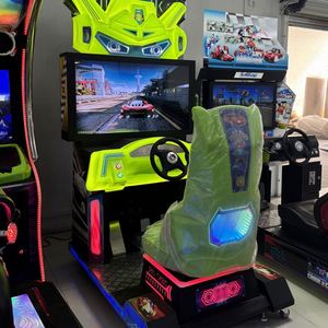 Simulateur de course intérieur économique, console de jeu d'arcade à monnayeur, structure métallique, version anglaise, garantie 1 an, pour l'amusement des enfants - Product Image 4