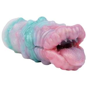 Exotic Beast Cup Masturbator butiran lidah pesawat Cup Penis berolahraga untuk pria Oral masturbasi Vagina orgasme - Product Image 1