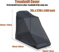 Housse de protection pliable pour tapis de course, en tissu Oxford personnalisé, imperméable et résistante au soleil, marque MUSE, pour usage intérieur et extérieur toutes saisons