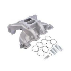 Colector de admisión de coche de aluminio para GM LS1 <span class=keywords><strong>LS2</strong></span> LS6 <span class=keywords><strong>Dual</strong></span> Plane Mid Rise 300-130 - Product Image 1