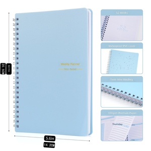 <span class=keywords><strong>Agenda</strong></span> Semanal Espiral en Inglés, Formato A5, Planificador Personalizable, Encuadernado en Espiral, Regalo, Venta al Por Mayor - Product Image 2