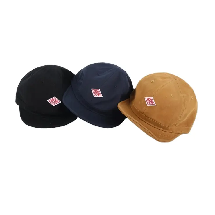Japanese Ami Khaki Sport Cap Short Brim Baseball Cap for Women Men Retro Tooling Outdoor Visor Equestrian Hat Snapback Dad Hat