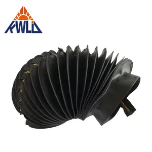 Folding Corrugated Screw Bellow Covers Dust Proof Thermic-welded Tight Bellow Covers For Automation Equipment