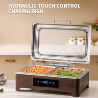 Chauffe-Plat Électrique Commercial avec Contrôle Numérique de la Température, en Acier Inoxydable, pour Buffet, Réchaud Alimentaire pour Traiteur et Restaurant