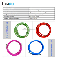 Tuyau d'aspiration en gel de silice pour autoclave 260C 10mm, ultra-flexible, résistant à l'abrasion, composite, pour processus d'infusion et aérospatiaux, longueur 1 mètre