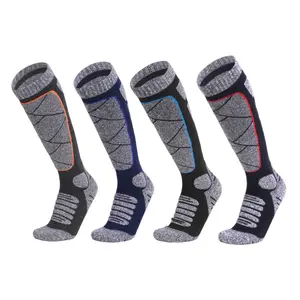 Chaussettes de sport athlétiques en nylon respirant personnalisées OEM Bas de randonnée unisexe épais et confortables