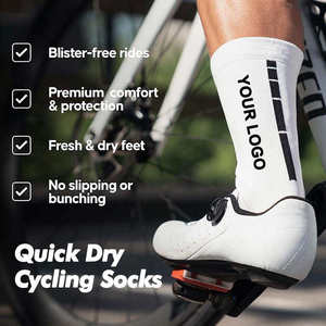 Calcetines de Ciclismo Profesionales con Logotipo Personalizado al por Mayor, Calcetines Deportivos para Ciclismo al Aire Libre para Hombres y Mujeres - Product Image 1