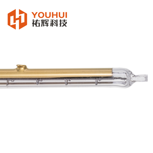 THG101296 트윈 튜브 석영 히터 할로겐 램프 230V 1500W 파이프 확장 기계 용 골드 코팅 적외선 램프 - Product Image 2