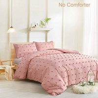 Housses de couette en microfibre délavées, 3 pièces, style Boho, personnalisé, pour la maison, broderie, Shabby Chic, vente en gros