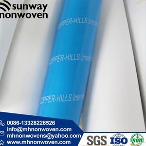 Wholesale1025HF kimyasal bağ dokunmamış yapışkanlı tela giysi kaynaştırma Interfacing Interlinings & astarlar için sigorta 150cm genişlik - Product Image 4