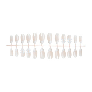 <span class=keywords><strong>Uñas</strong></span> Postizas Acrílicas Ms.Miemie, <span class=keywords><strong>Color</strong></span> Blanco Perla Francés, Diseño de Lazo, Estilo Lujoso, Patrón Stiletto, <span class=keywords><strong>Color</strong></span> Nude, Tipo Gota, <span class=keywords><strong>Color</strong></span> <span class=keywords><strong>Carne</strong></span>, <span class=keywords><strong>Uñas</strong></span> Puntiagudas - Product Image 5