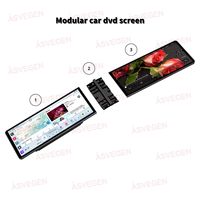 12,3 pulgadas 2,5 K HD pantalla Dual coche estéreo Qualcomm CPU Carplay multifuncional Universal coche pantalla táctil