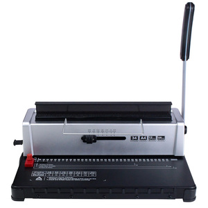Wire Binding Machine 34 Hole A4 Metal Semi Automatic For Documents Brochures <b>Calendars</b> Photos - Product Image 1