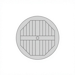 <b>Round</b> Solid Wood Farmhouse Style Tea <b>Table</b> Outdoor Patio Dining Furniture - Product Image 2