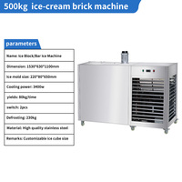 Machine de fabrication de blocs de glace en saumure Afrique du Sud 300kg 500kg/jour à refroidissement par air industriel 1T 2T 5 T 10 15 tonnes
