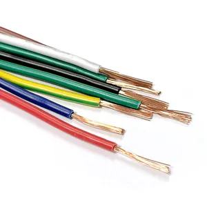 Color Code UL1015 Cable 16# 18# 20# 22# 24# AWG 105 Degrees PVC Electric Appliance Cable Wire