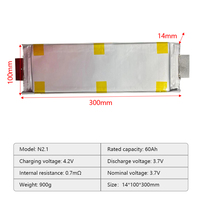 액체 냉각 3.7V 60Ah 65Ah LiFePO4 각형 배터리 6000 사이클 고안정성 리튬인산철 셀 (ESS 시스템용)