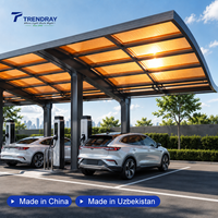Panneau de toiture en polycarbonate alvéolaire à motif étoilé, anti-UV, à fixation rapide, pour abri de recharge de véhicules électriques – Approvisionnement direct usine