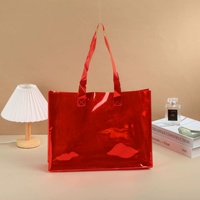 Laser-Handtasche Transparente Große Kapazität Kleidungs-Einkaufstasche