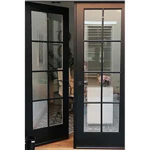 Superhouse Aluminium French Door Factory Wholesale Double Glass Soundproof NOA Impact Door Exterior