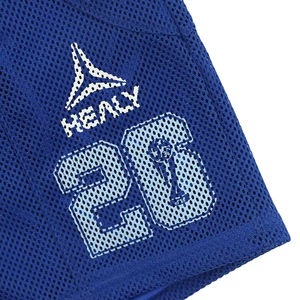 Pantalones cortos deportivos de malla informales de verano transpirables de doble capa personalizados para hombre, bolsillos, 100% poliéster, secado rápido, ligeros, de alta calidad - Product Image 5