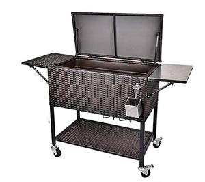 Hoge Druk Schuimende Techno 80QT Rolling Rotan Koeler Winkelwagen 80QT Amazon - Product Image 6