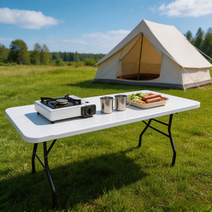 <span class=keywords><strong>Table</strong></span> pliante d'extérieur en plastique étanche, personnalisable en gros pour fournisseurs <span class=keywords><strong>de</strong></span> jardins - Product Image 4