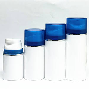 Botellas populares de plástico PP con bomba de loción sin aire 30ml 50ml 80ml 100mL 120ml Acabado suave al tacto Verde mate con <span class=keywords><strong>boca</strong></span> ancha - Product Image 6