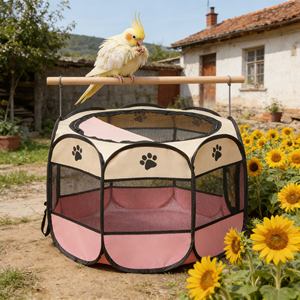 Tienda <span class=keywords><strong>de</strong></span> Campaña Octogonal Premium para Mascotas, <span class=keywords><strong>Refugio</strong></span> Elevado Impermeable y Portátil para Aventuras <span class=keywords><strong>de</strong></span> Camping Caninas y Felinas - Product Image 2