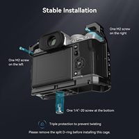   Cage complète pour appareil photo X-T5 pour FUJIFILM, Rig de caméra en alliage d'aluminium pour Fujifilm XT5 avec bouton d'obturateur, Port QD intégré
