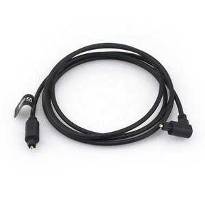 <span class=keywords><strong>สาย</strong></span>สัญญาณเสียง Toslink <span class=keywords><strong>SPDIF</strong></span> คุณภาพสูง แบบบาง หัวงอ 90 องศา ชุบทอง 24K พร้อมปลอกหุ้ม PVC สำหรับเครื่องเล่น DVD และจอภาพ - Product Image 2