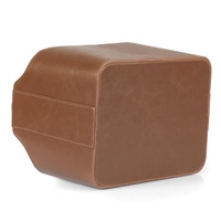 Organisateur de bureau rectangulaire en cuir PU écologique et durable, multi-compartiments, avec emplacement pour tablette et télécommande