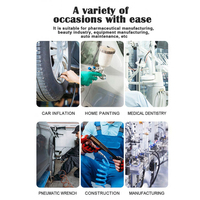 Compresseur d'air portable haute puissance Shenyuan 5,5/7,5 kW, refroidi par air, lubrifié, entraîné par courroie, avec moteur 670/900 L/min
