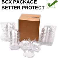 Ornements Ronds en Plastique Creux Flottants Transparents, Remplitables, Tailles Assorties, pour Noël et Mariages, Vente en Gros