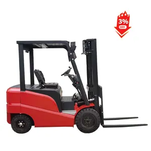 Ücretsiz kargo elektrikli Forklift dayanıklı pil kapasitesi 1 ton 2 ton 3 ton düşük fiyat eki ile
