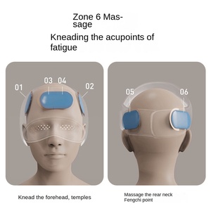 Factory Oem Tragbare wiederauf ladbare Kopfschmerz therapie Schmerz linderung Entspannung Augen pflege Heißkompressluftkompressions-Kopf massage gerät - Product Image 3