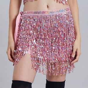 Vente en gros de robes de danse <span class=keywords><strong>orientale</strong></span> costumes sexy jupes de danse <span class=keywords><strong>orientale</strong></span> à paillettes colorées ceintures foulards pour hanche - Product Image 5