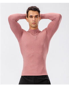 Maglia Termica Leggera Stampata in Velluto a Compressione Lunga per <span class=keywords><strong>Uomo</strong></span>, Antivento, per Fitness Invernale e Sport come il Basket - Product Image 4