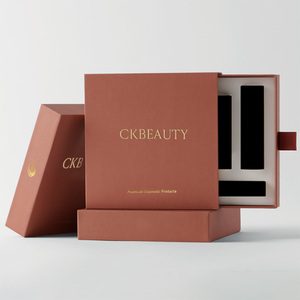 Tùy chỉnh màu sắc in sang trọng cao cấp giấy mỹ phẩm Bộ dụng cụ bao bì hộp quà tặng cho make up - Product Image 2