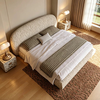Base de Cama King-Size Moderna y Minimalista con Espacio de Almacenamiento, Estructura Duradera de Roble Importado, Estilo Simple y Lujoso para Hotel