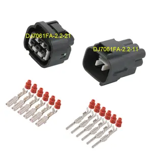 6 Pin Way 2.2mm Male Female 090 Auto Electrical Wire Cable Connector DJ7061FA-2.2-11 DJ7061FA-2.2-21 Auto