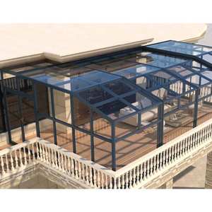 Kits de véranda en aluminium bon marché nouveau design moderne verre trempé laminé maison autoportante jardin d'hiver pignon véranda aménagée - Product Image 5
